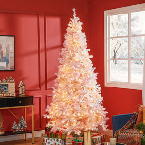 HOMCOM 7.5' Tall Prelit Christmas Tree