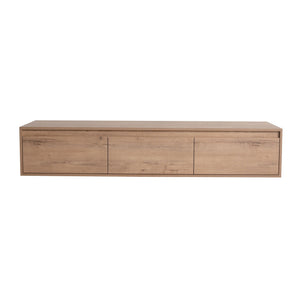 Modern Minimalist Bathroom Cabinet With Soft Close Drawers And Floating Mounting Design