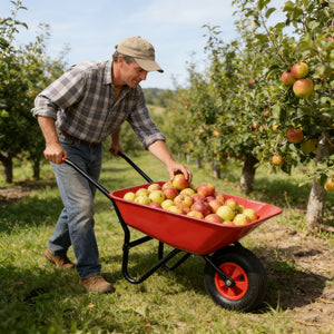 Steel Tray Wheel Barrow Trolley