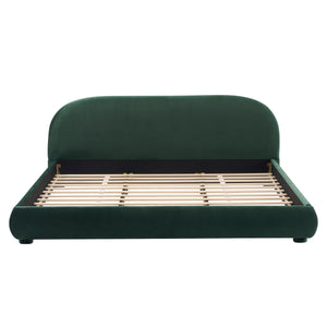 Dark Green Velvet Bed Frame