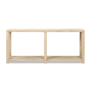 Milo - Console Table With Lower Shelf - Natural