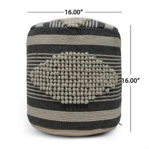 Diamond - Handcrafted Cylindrical Pouf