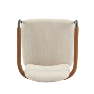 Modern Dining Chair Set With Durable Iron Frame And Comfortable Fabric Upholstery