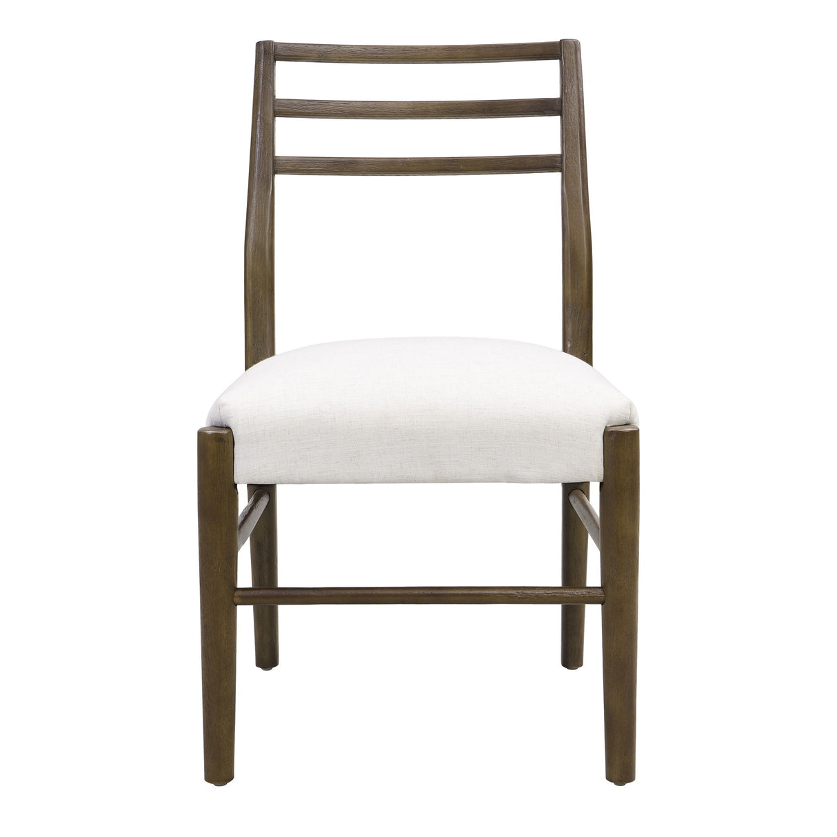 Farmhouse Style Dining Chair Set With Ladder Back Design