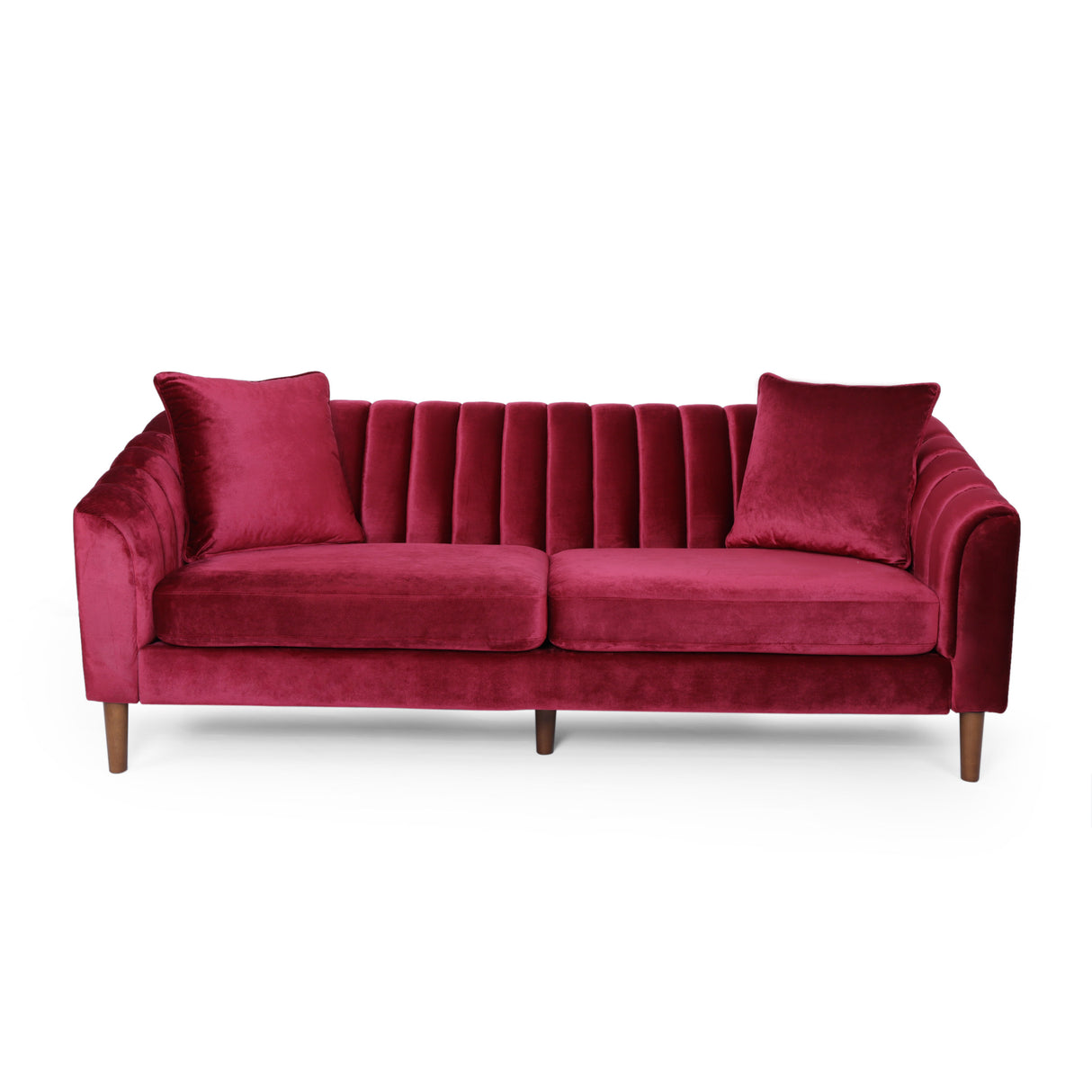 3-Seater Sofa (Wine Red)