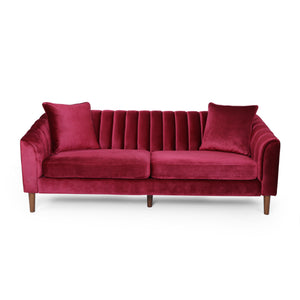 3-Seater Sofa (Wine Red)