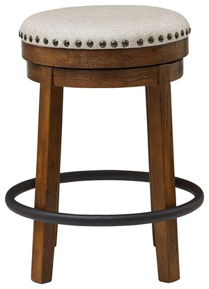 Valebeck - Upholstered Swivel Stool - Best Buy Furniture
