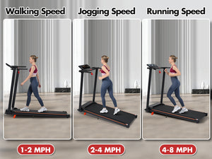 Portable Treadmill with 8% Incline and 265 lb Capacity