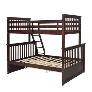 Bunk Bed With Ladder, And Safety Guard Rails