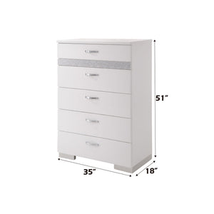 Naima II - High Gloss Chest - White - Best Buy Furniture