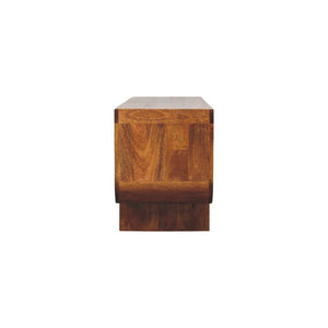 Orion - Curved Media Unit - Brown