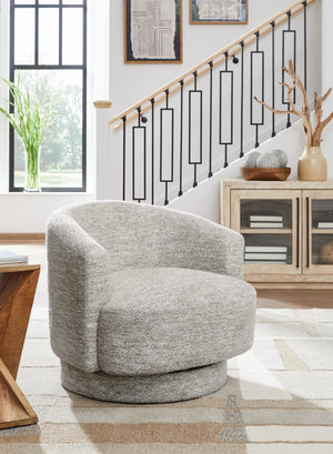 Wardsor - Swivel Chair - Stone - Best Buy Furniture