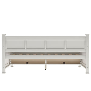 Modern Daybed With 2 Large Drawers, X Shaped Frame