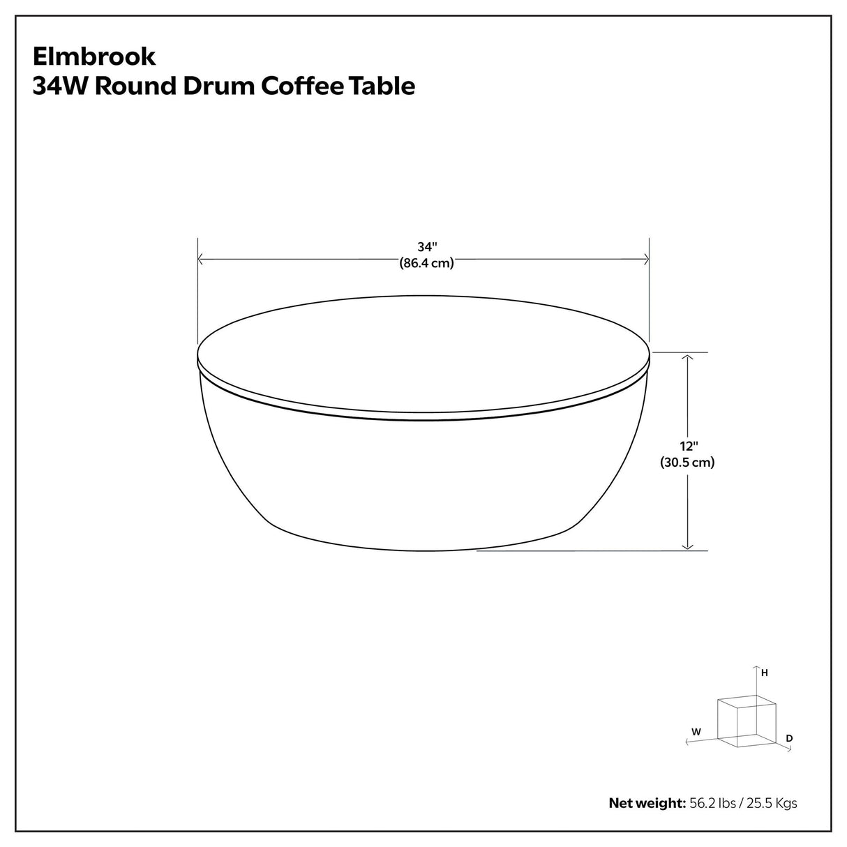 Elmbrook - Drum Coffee Table