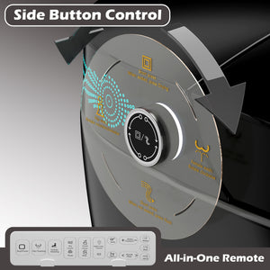 Smart Toilet with Bidet Built-in, Heated Seat, Warm Water & Remote Control