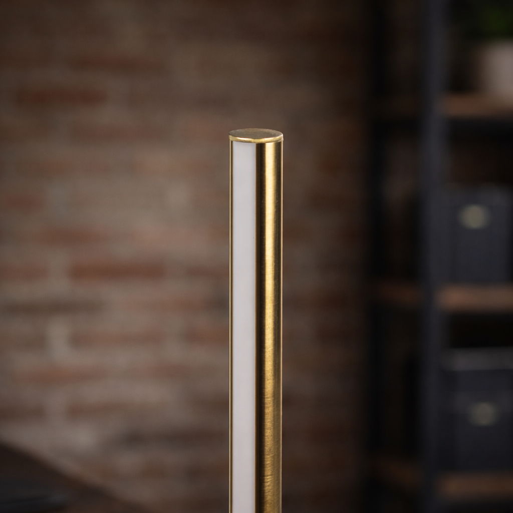 Dimond - LED Table Lamp With On / Off Switch Round Base - Black / Gold