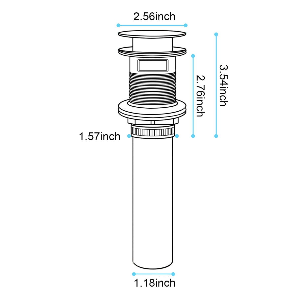 Bathroom Sink Drain with Overflow
