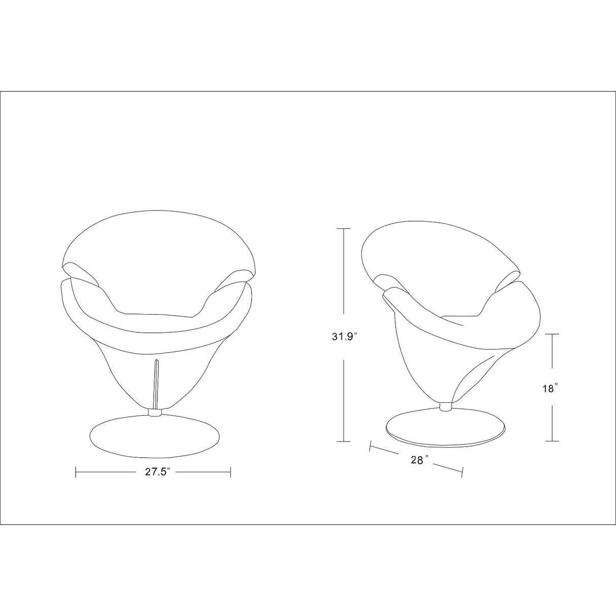 Tulip - Swivel Lounge Chair