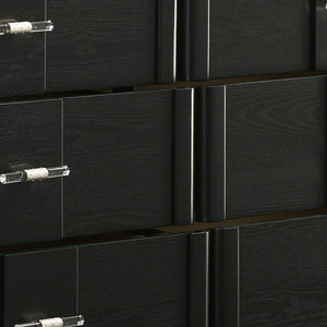 Opel - 6 Drawer Dresser - Black