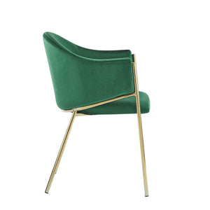 Modern Upholstered Dining Chair With Frame And