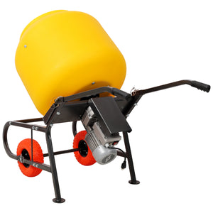 6 CUFT/170L Portable Electric Poly Drum Concrete Mixer