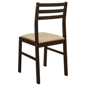 3 Piece Dining Set With Drop Leaf Table And Upholstered Chairs