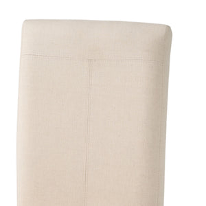 Pertica - Dining Chair Contemporary Design Wood Fabric - Natural