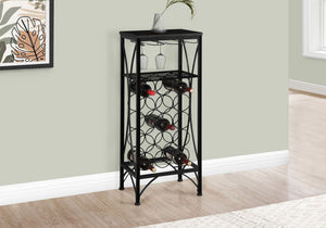 Home Bar, Wine Rack, Transitional - Black - Best Buy Furniture