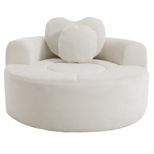 Round Sofa Bed with Memory Foam Sectional Couch