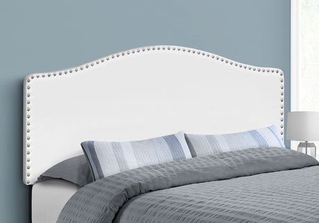 Queen Size, Bed Headboard Only, Upholstered, Transitional - White - Best Buy Furniture