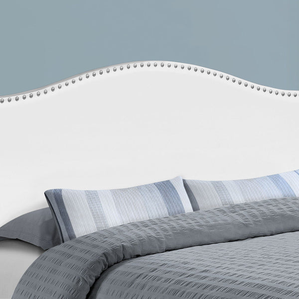 Queen Size, Bed Headboard Only, Upholstered, Transitional - White - Best Buy Furniture