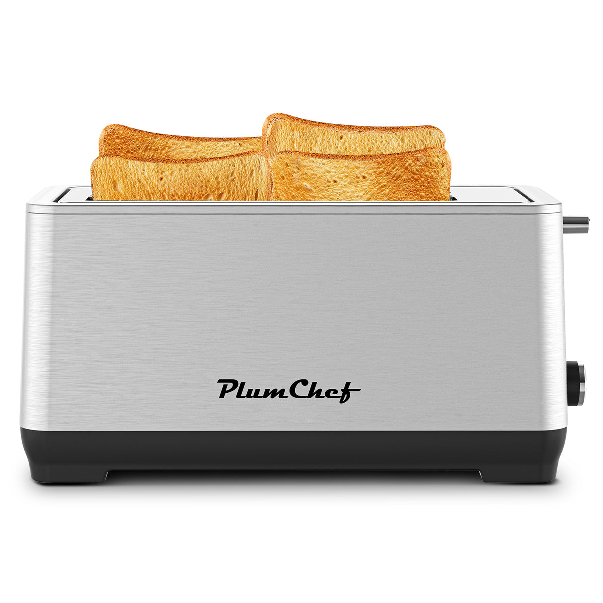 4-Slice Extra Wide Long Slot Stainless Steel Toaster