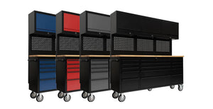 72" Heavy Duty Rolling Tool Storage Cabinet with Power Strip