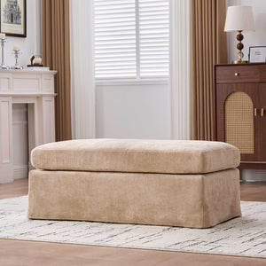 Ottoman Foot Stool With Metal Legs
