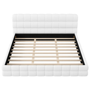 Upholstered Platform Bed With Headboard