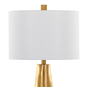 Pompeii - Contemporary Table Lamp - Gold / White