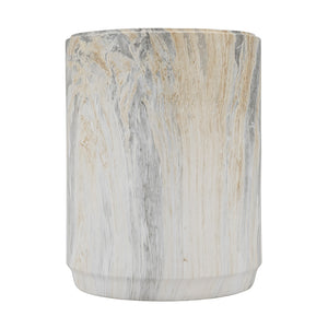 Modern Marble-Look Stool