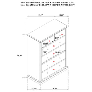 Anzio - 6 Drawer Bedroom Chest