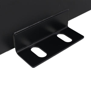 Heavy Duty 5 Gallon Steel Hydraulic Fluid Reservoir Tank With Mounting Foot, 14 Gauge - Black