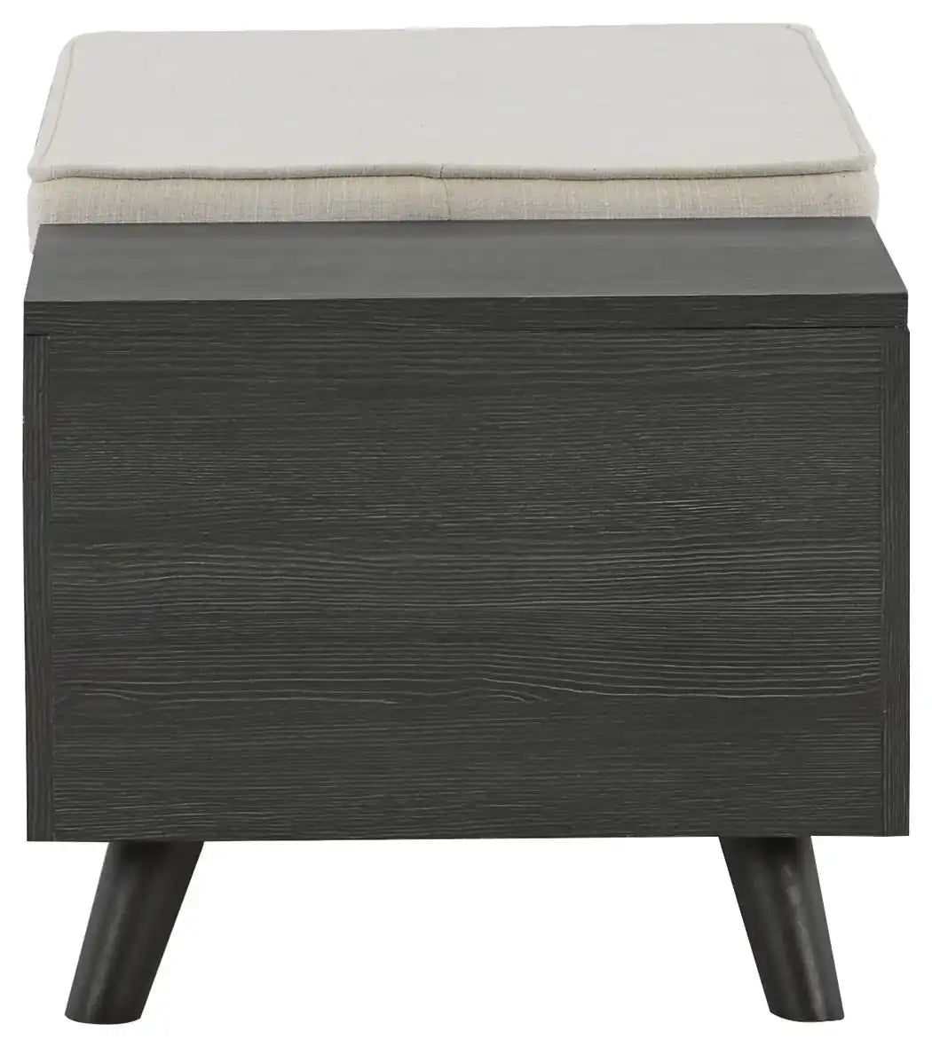 Yarlow - Storage Bench - Dark Gray - Best Buy Furniture