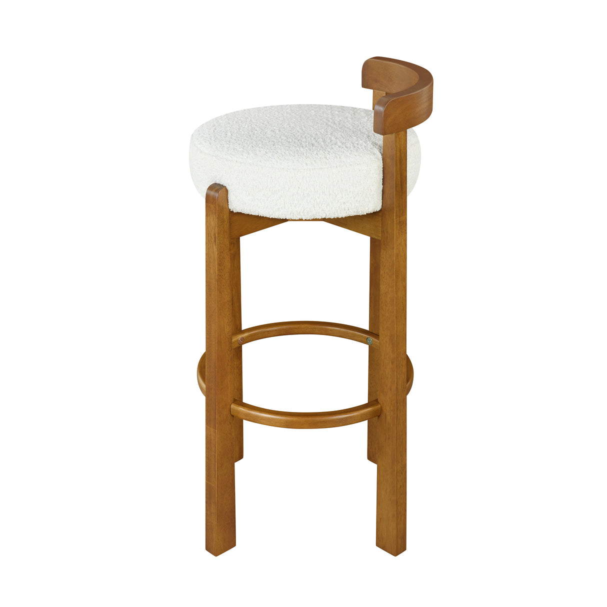 Elise Indoor Wooden Low Back Barstool