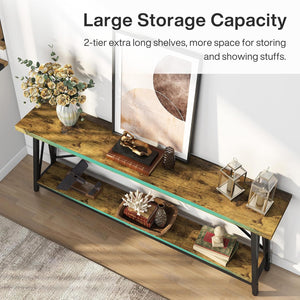 Sofa Table With Frame Extra Long Entryway Console