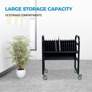 16-Device Mobile Open School Charging Cart Station