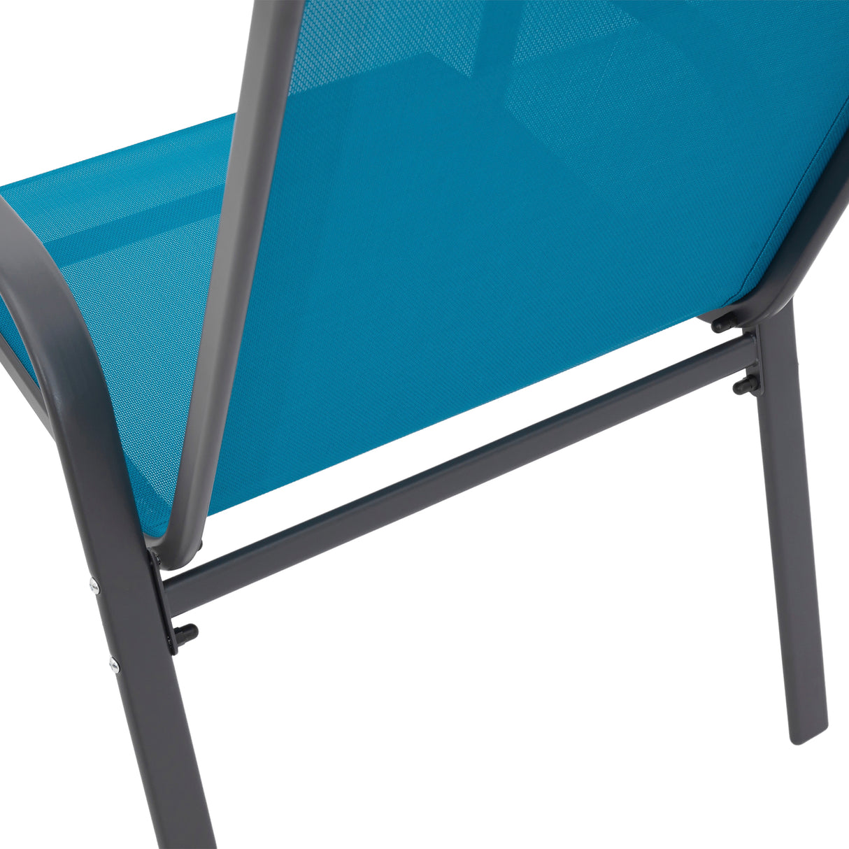 8 Piece Patio Chairs, Outdoor Camping Chairs with Breathable Textilene Fabric