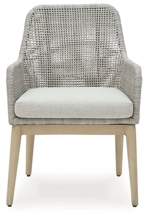Seton Creek - Arm Chair With Cushion (Set of 2) - Gray - Best Buy Furniture