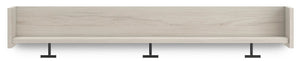 Socalle - Wall Mounted Coat Rack w/Shelf - Light Natural - Best Buy Furniture