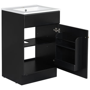 Bathroom Vanity With Sink, Cabinet With Adjustable Shelf