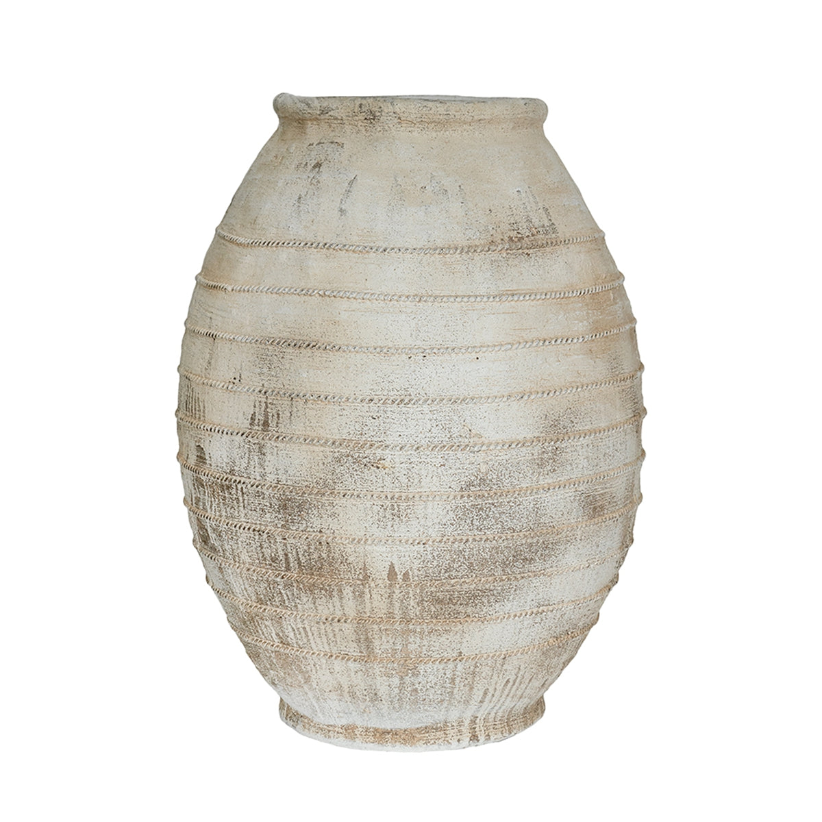 22.4x22.4x30.5" Large Magnesium Flower Pot with Weathered Finish