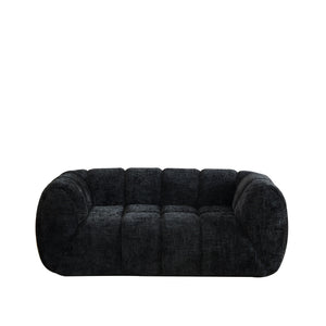Quilted Cloud Sofa With Rounded Armrests And Piano Key Backrest Design
