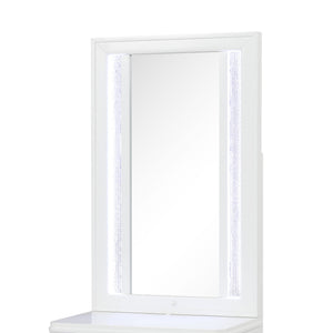 Abigale - Nightstand Top Mirror With LED Lighting (Only Mirror Top) - White